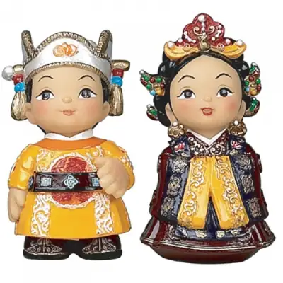 Traditional Doll Goryeo King and Queen Set (Small)