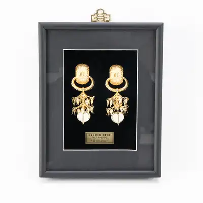 Tae-hwan Ear Ornament Gold Earring Frame (Actual Size)