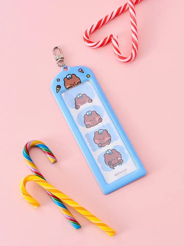 LINE Friends Bunny Mini Theme Park Photo Keyring — 1
