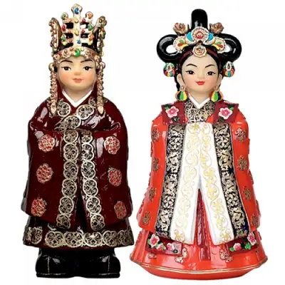 Traditional Doll Set - Silla King and Queen (Large)