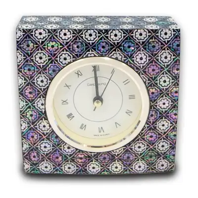 Najeon Chilgi Desk Clock (Traditional Flower Pattern)