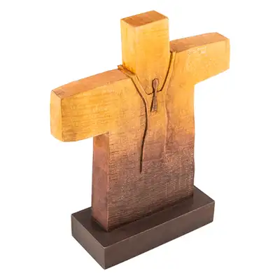 Wooden Cross Ornament (Wide, Kim Dong-heon Artwork)