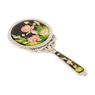 Mother-of-Pearl Princess Hand Mirror - Lotus