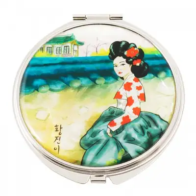 Natural Abalone Compact Mirror (19_Hwang Jini)