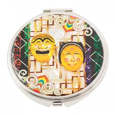 Natural Mother-of-Pearl Hand Mirror (17_Hahoe Mask)