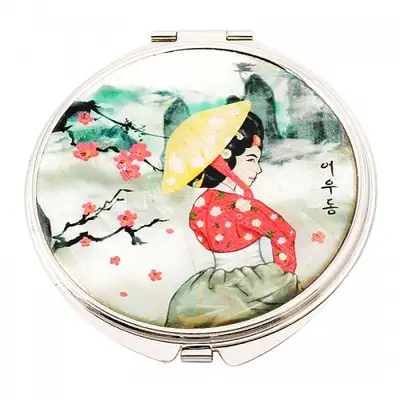 Natural Mother-of-Pearl Handheld Mirror (14_Eoudong)
