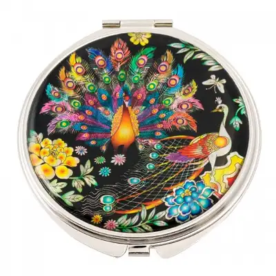 Natural Mother-of-Pearl Hand Mirror (01_Peacock)