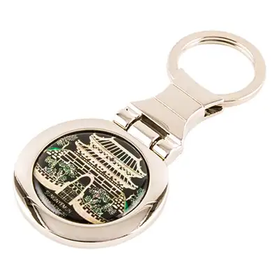 Mother-of-Pearl Round Keyring (Namdaemun)