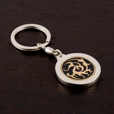 Three-Legged Crow Keyring (Black)