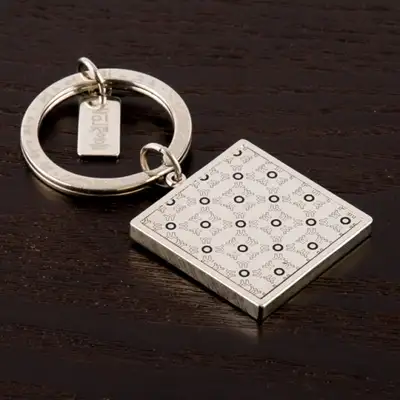 Hangul Consonant ㅇ Keyring (Silver)