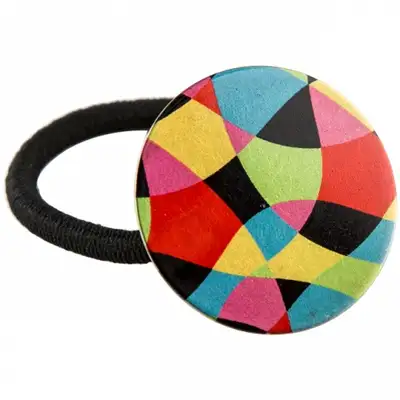 Colored Metal Rubber Hair Tie (Round Hair Band - Primary Colors)