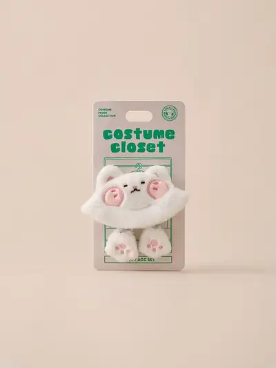 BT21 BABY Fluffy Costume Closet Cat Bucket Hat Set