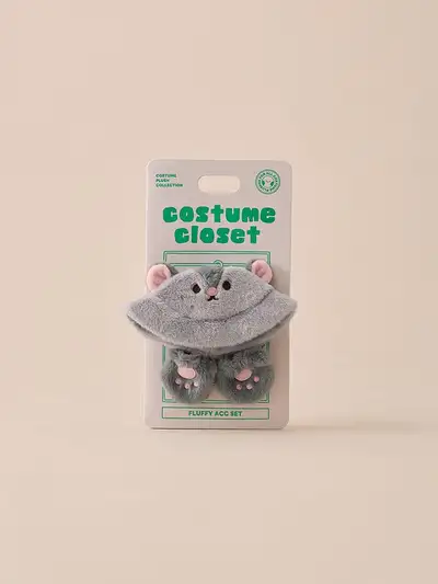 BT21 BABY Fluffy Costume Closet Flying Squirrel Bucket Hat Set
