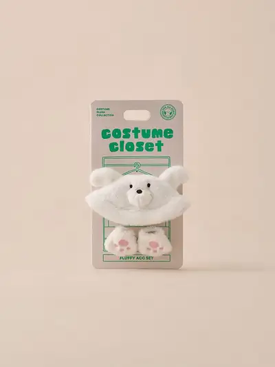 BT21 BABY Fluffy Costume Closet Maltese Bucket Hat Set