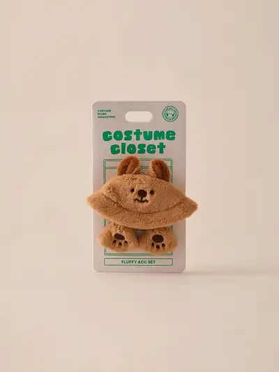 BT21 BABY Fluffy Costume Closet Quokka Bucket Hat Set