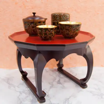 Premium Domestic Lacquer Tea Table (Intangible Cultural Heritage Craftsman Park Kang-yong)