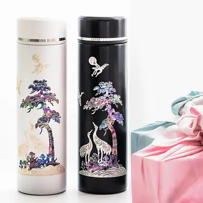 Premium Mother-of-Pearl Lacquerware Crane Tumbler 500ml