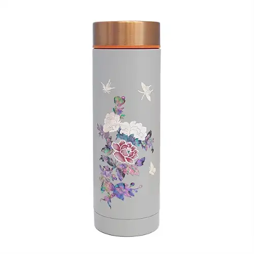 螺钿杯-牡丹浅灰色 — 1