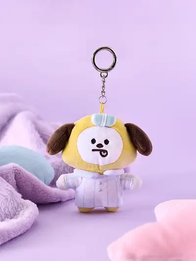 BT21 NEW BASIC CHIMMY Pajama Plush Keyring