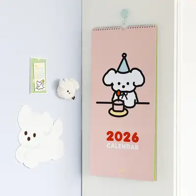 2026 コイ スプリング 壁掛けカレンダー