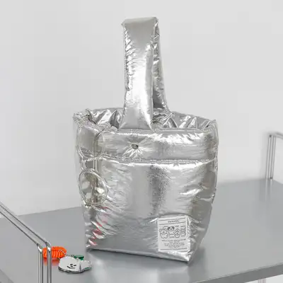 モモシー マシュマロ トートバッグ silver