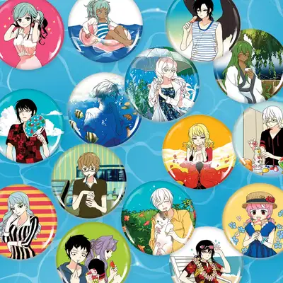 I Don't Like This Kind of Hero (Summer Season) Round Pin Mirror 75mm - 15 Types