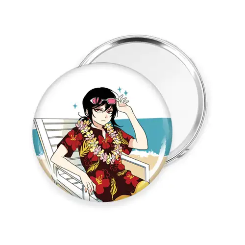 I Don't Like This Kind of Hero (Summer Season) Round Pin Mirror 75mm - 15 Types — 3