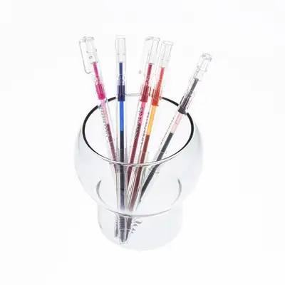 ライフアンドピース クリアスリムボールペン 10色 0.5mm