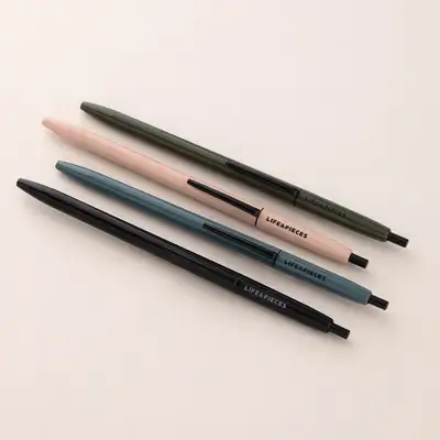ライフアンドピーシス スリムボールペン 0.5mm (ブラック)