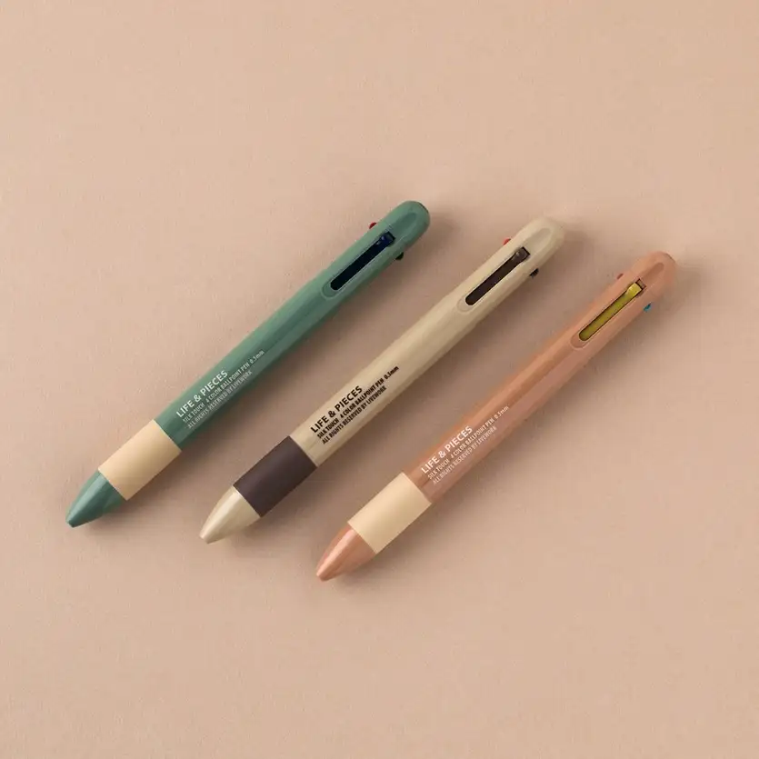 LIVEWORK STATIONARY-DESIGN 4色原子筆 0.5mm 多功能筆 — 1