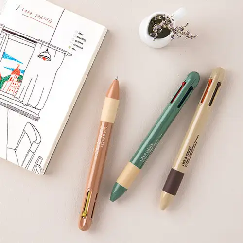 LIVEWORK STATIONARY-DESIGN 4色原子筆 0.5mm 多功能筆 — 2