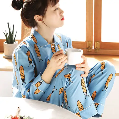 杰姆杰姆睡衣棉质套装 - Baguette — 1