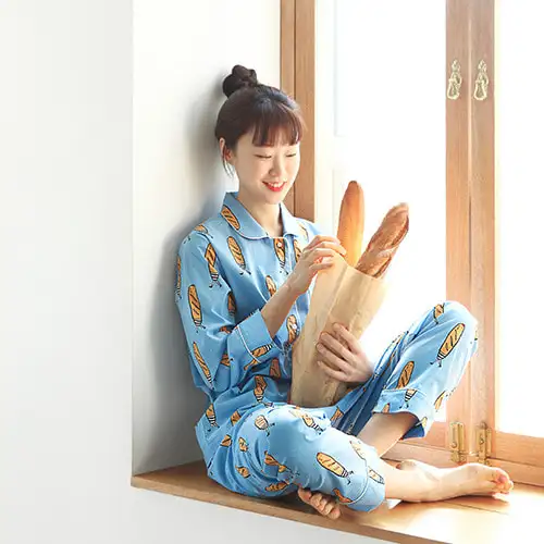 杰姆杰姆睡衣棉质套装 - Baguette — 3