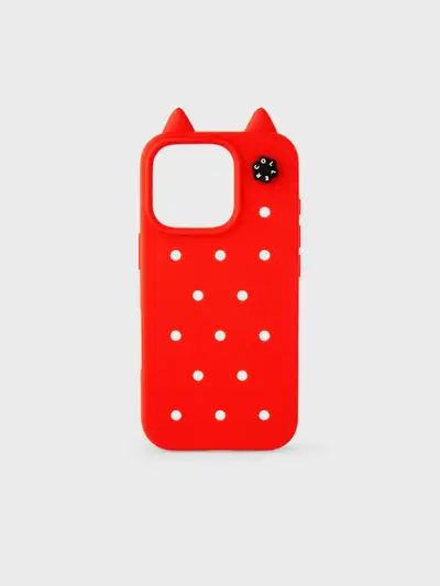 Colle iPhone 16 PRO MEOW Case Chili Red