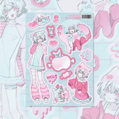 【キューズリング】ミティウルフ ステッカー