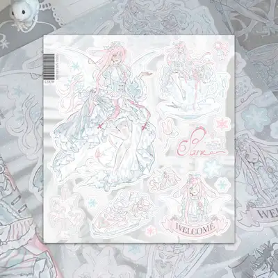 【後愛】pink noise pakr (rabbit) ステッカー