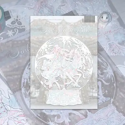 [後愛] pink noise pakr (rabbit) 小片シール
