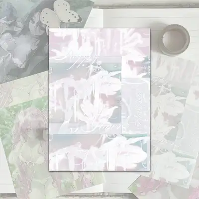 【フェ】小さな妖精ステッカー_モクレン妖精