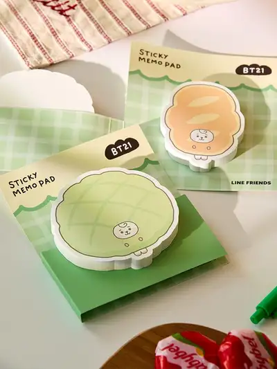 BT21 RJ Baby Bakery Sticky Memo Pad