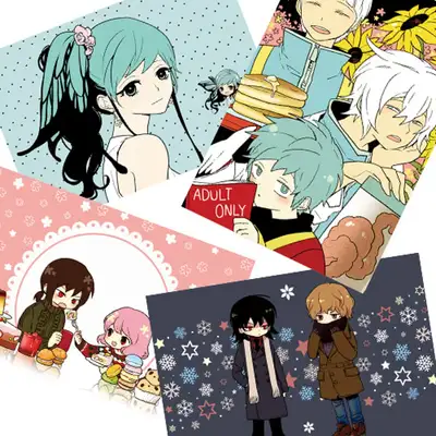 I Hate This Kind of Hero Gift Card Postcard 4-Design Set