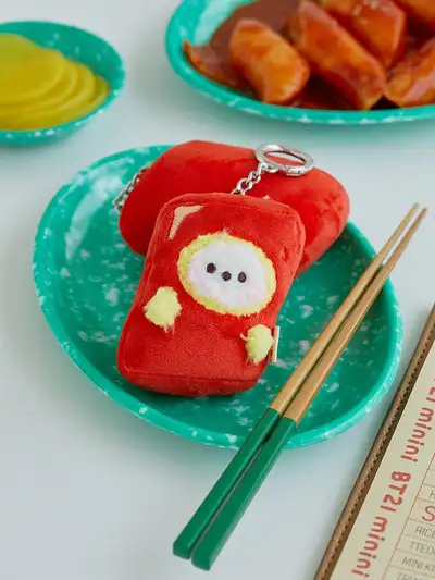 BT21 CHIMMY Mini Mini BUNSIK Plush Keyring