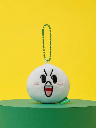 LINE FRIENDS Moon Original Plush Face Keyring