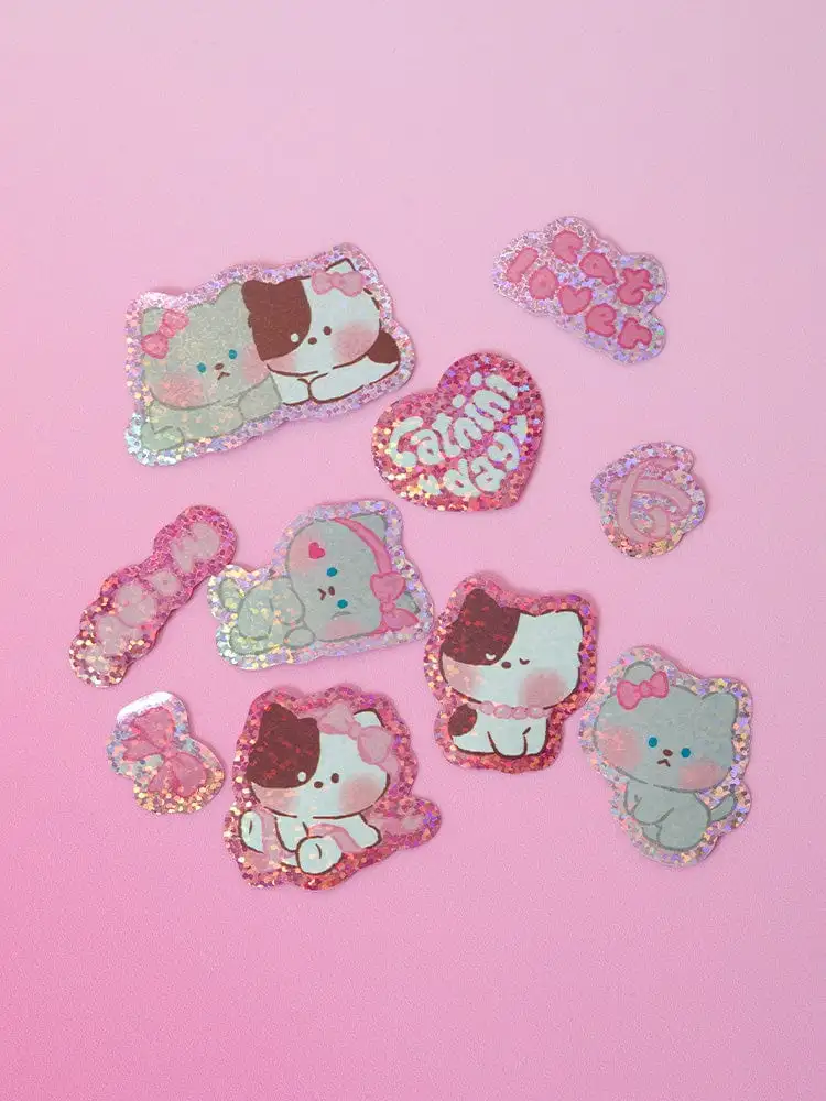 Line Friends Mini Mini Catnini Sticker Pouch Keyring — 1