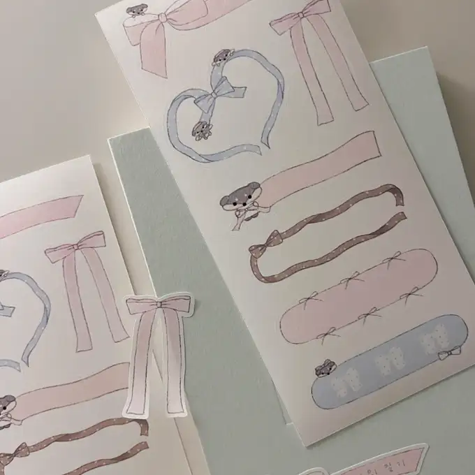 Neulhi Ribbon's Use Sticker