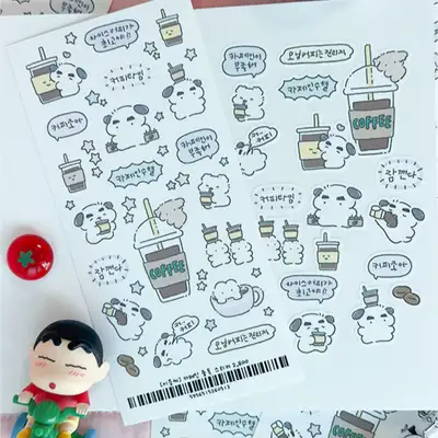 イウンシー カフェイン中毒ステッカー
