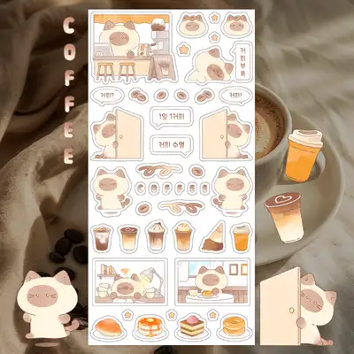 モモ執事 コーヒーください シールステッカー