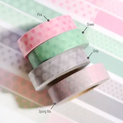 スティッカーズ Polka Dot マスキングテープ 4type