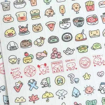 デコボコ透明ダイアリーステッカー