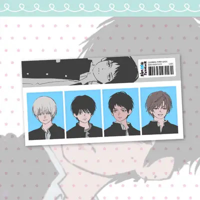 キムブロックシー学ラン男子ステッカー
