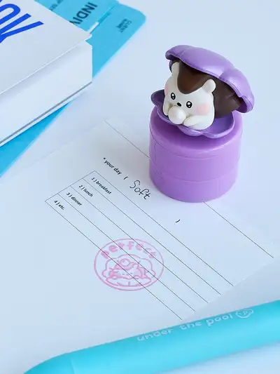 Minini Under the Pool Dochini Figure Stamp
